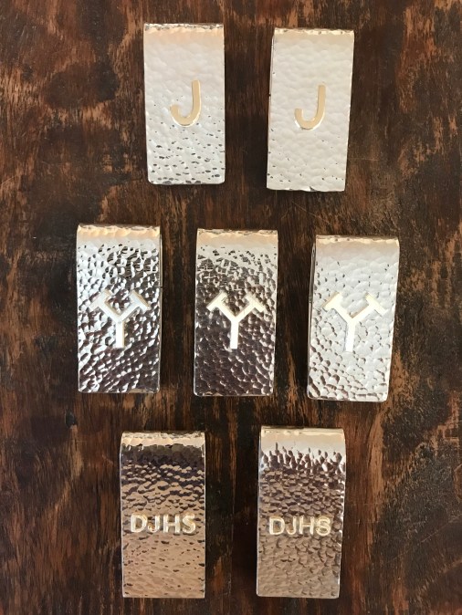 Hammered Gold Money Clip